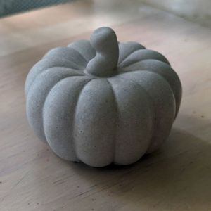 Handmade Cement Pumpkin